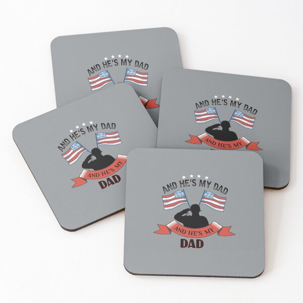 Item preview, And He's My Dad Cross Flag Soldier Graphic Design - July 4th - Best Father Day Gift Idea - Independence Day  designed and sold by family1ststore.