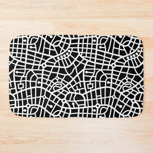 Item preview, Pattern 030520 - White on Black designed and sold by Artberry.