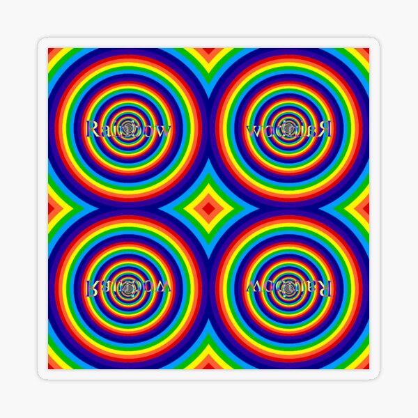 Circle, 2D shape, Psychedelic art Transparent Sticker