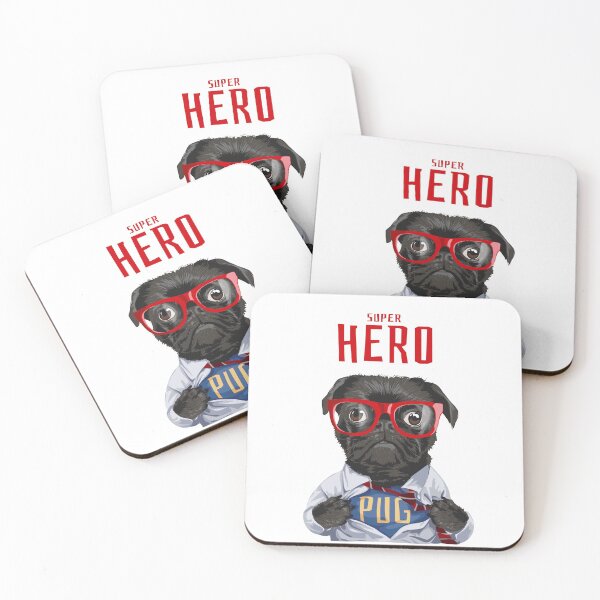 Item preview, Super Hero Pug designed and sold by TopsLooks.