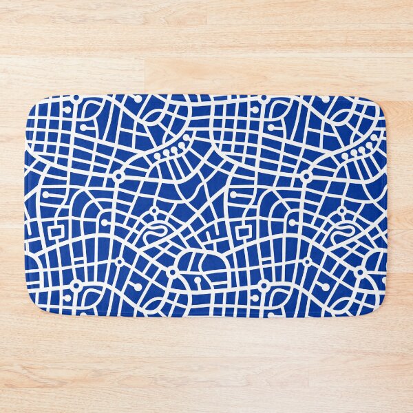Item preview, Pattern 030520 - White on Navy Blue designed and sold by Artberry.