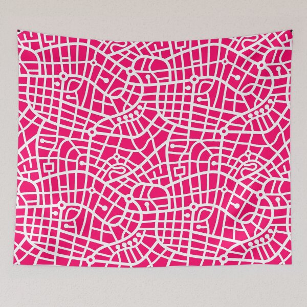Item preview, Pattern 030520 - White on Neon Red designed and sold by Artberry.