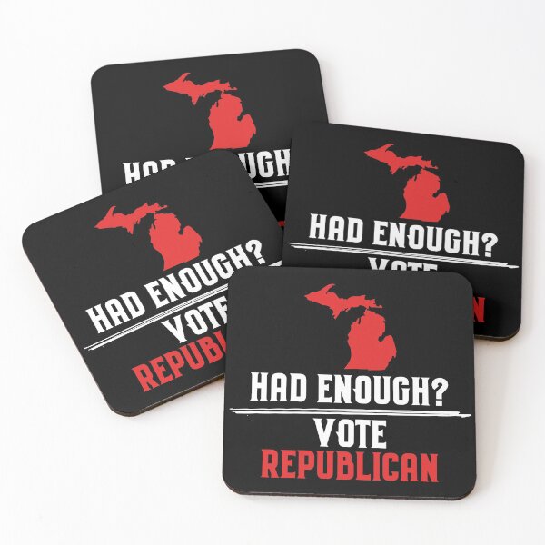 Item preview, MICHIGAN HAD ENOUGH? VOTE REPUBLICAN designed and sold by crazycow75.