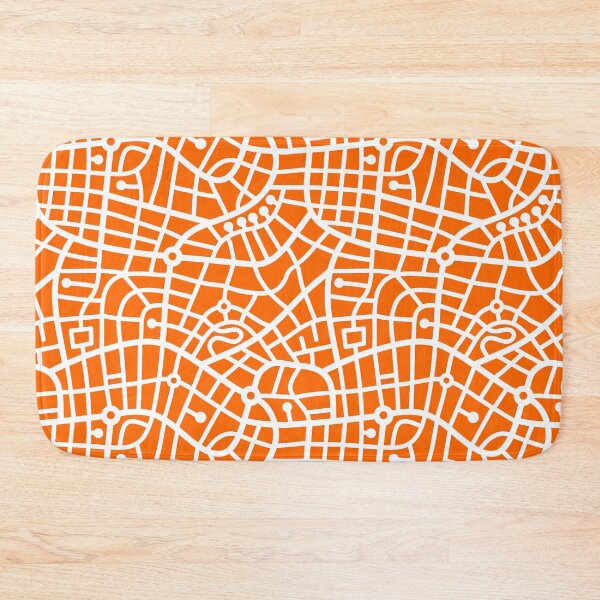 Item preview, Pattern 030520 - White on Orange designed and sold by Artberry.