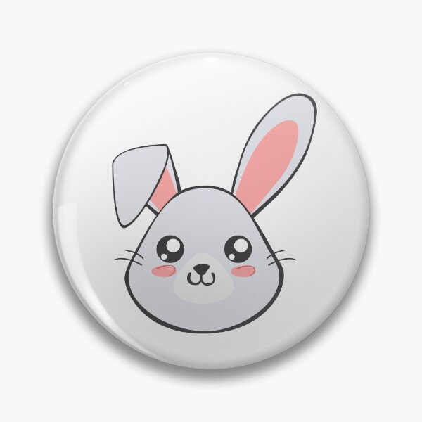 Item preview, Cute Kawaii Easter Bunny Face Graphic designed and sold by BrightLightArts.