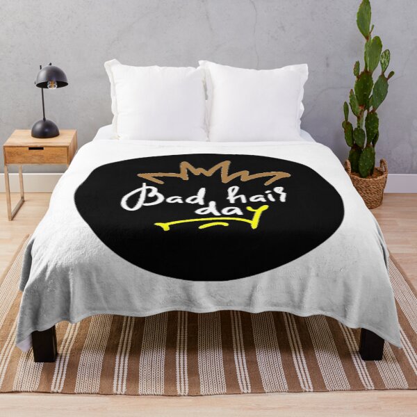 Item preview, round Bad hair day design designed and sold by Tijn-W-B.