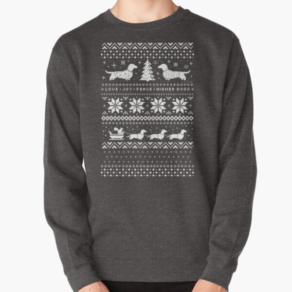 Dachshunds Christmas Sweater Pattern Pullover Sweatshirt