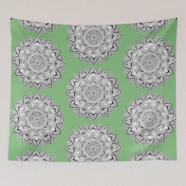 Item preview, Hand drawn mandala - secret garden designed and sold by Augras-art.