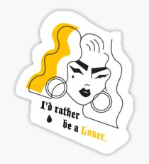 Loner. Sticker