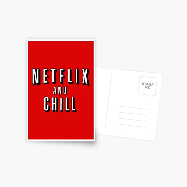 Netflix und Chill Postkarte