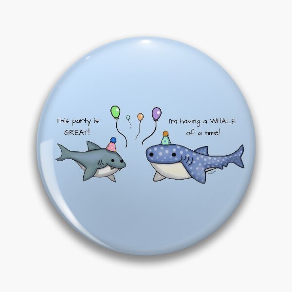 Item preview, Funny Shark Puns, Party Design designed and sold by auristela.