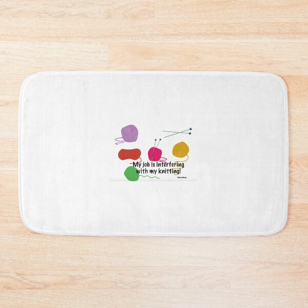 Item preview, My job is interfering with my knitting! designed and sold by KnitzyBlonde.