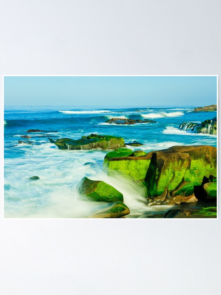 San Diego Beach La Jolla Windansea Poster By Bengraham Redbubble