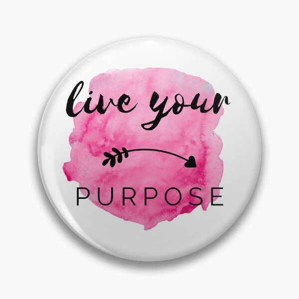 Item preview, Live Your Purpose Pink Watercolor Positive Affirmation Motivational Quote designed and sold by ArianaDagan.
