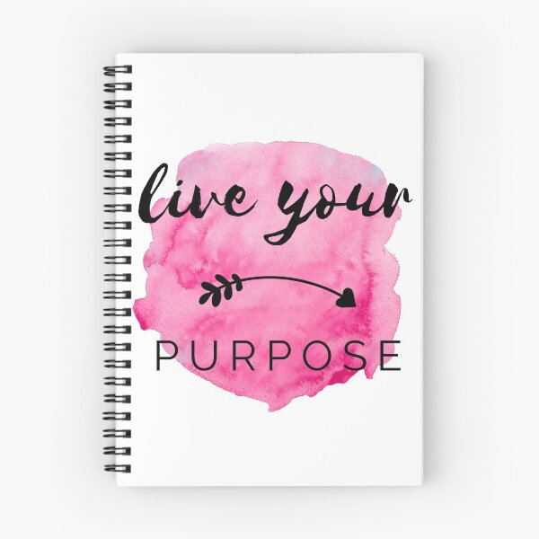 Item preview, Live Your Purpose Pink Watercolor Positive Affirmation Motivational Quote designed and sold by ArianaDagan.