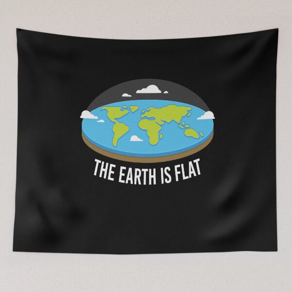 Item preview, The Earth Is Flat Earthers designed and sold by MooonTees.