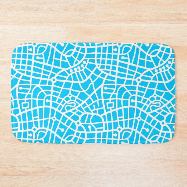 Item preview, Pattern 030520 - White on Sky Blue designed and sold by Artberry.