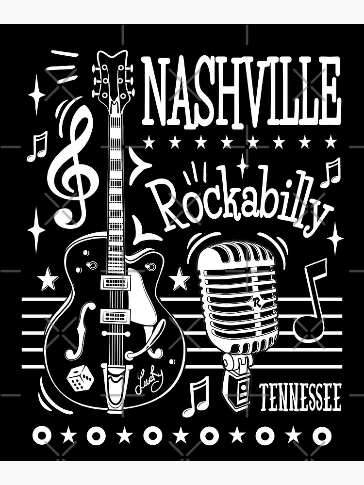 Nashville Country Music Retro Tennessee Vintage Rockabilly Style Poster  for Sale by MemphisCenter