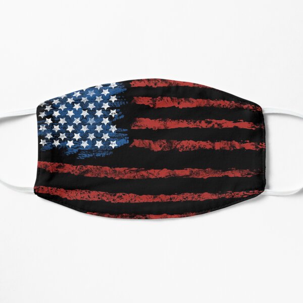 Black American Flag Mask Mask