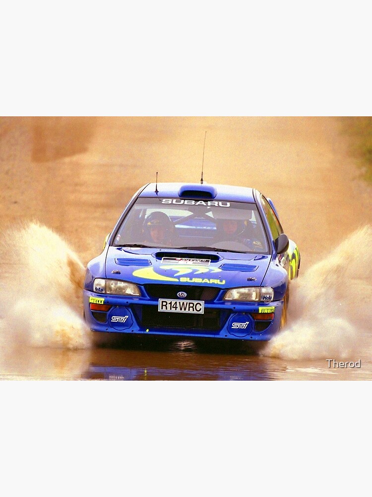 Colin McRae racing his Subaru Impreza STI World Rally Car through water by Therod