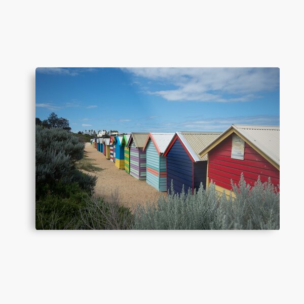 Brighton Beach Boxes Metal Print