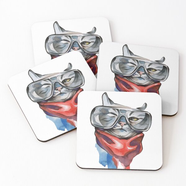 Item preview, cat with sun glass designed and sold by tejaltank.