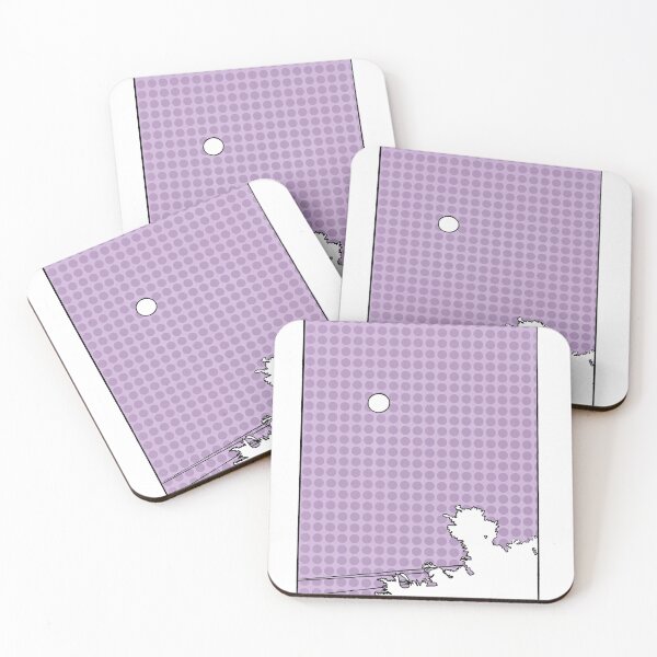 Purple Sky Moon Rise Coasters (Set of 4)