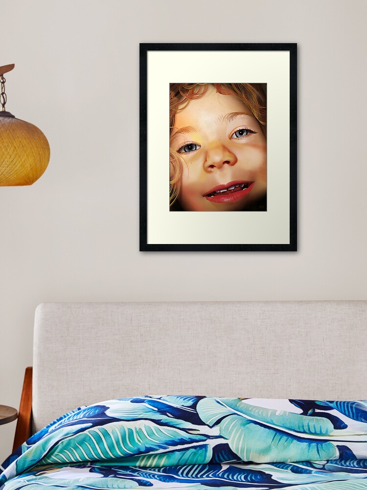 Pure CSS Portrait - Isla Framed Art Print