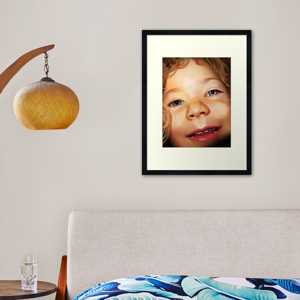 Pure CSS Portrait - Isla Framed Art Print