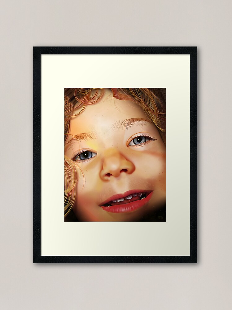 Alternate view of Pure CSS Portrait - Isla Framed Art Print