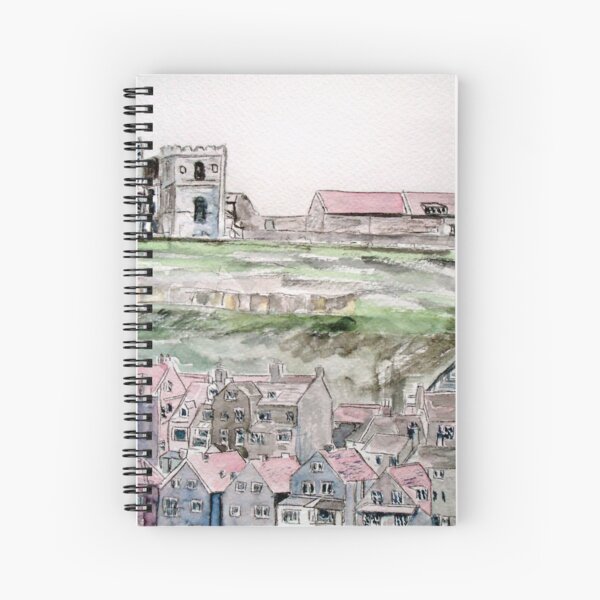 Whitby Town & Abbey Spiral Notebook