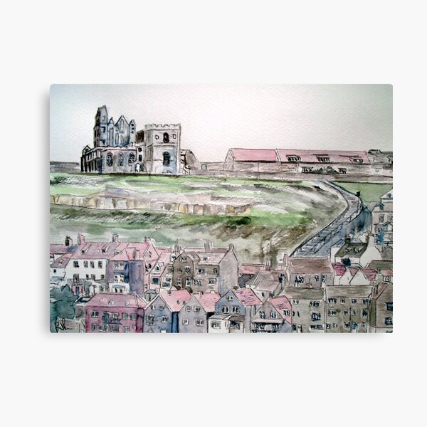 Whitby Town & Abbey Canvas Print