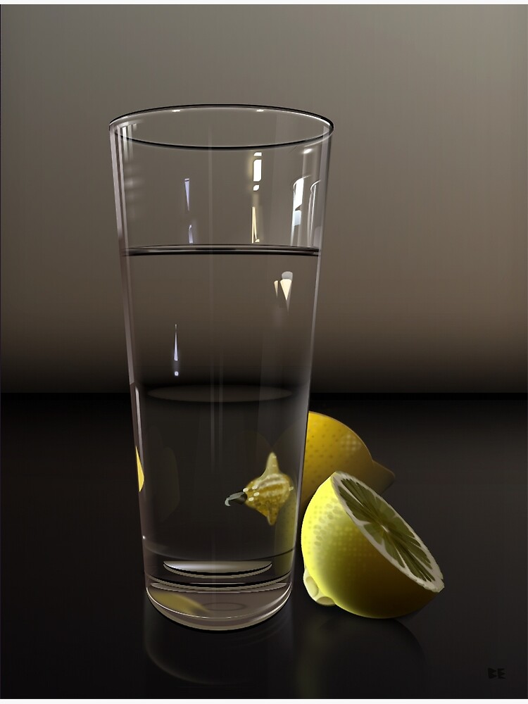 Pure CSS Still Life - Water and Lemons by Ivorjetski