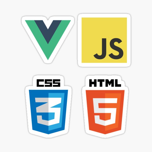 Web Developer VueJS Set Sticker