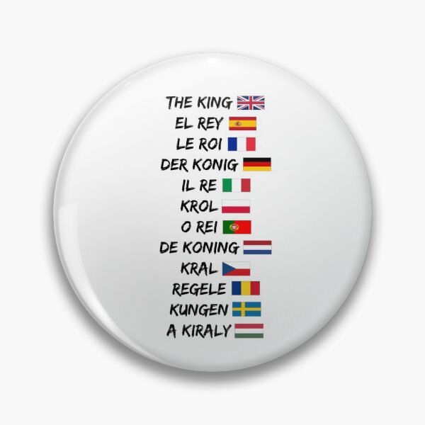 Artikelvorschau, Der König in den beliebtesten europäischen Sprachen mit lateinischem Alphabet entworfen und verkauft von Matthew554a.