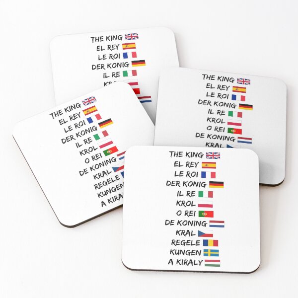 Item preview, The King in the most popular latin alphabet european languages designed and sold by Matthew554a.