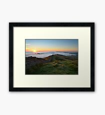 Hadrian's Wall from Winshields Crag - c9 Framed Print