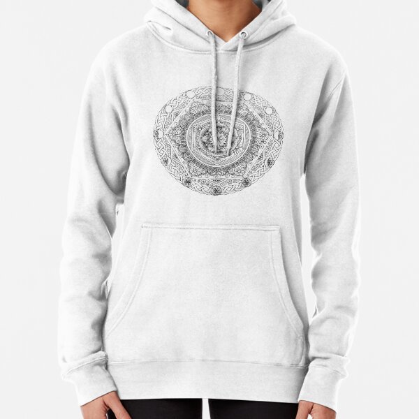 Organic zip Moon cycle zen owl hoodie