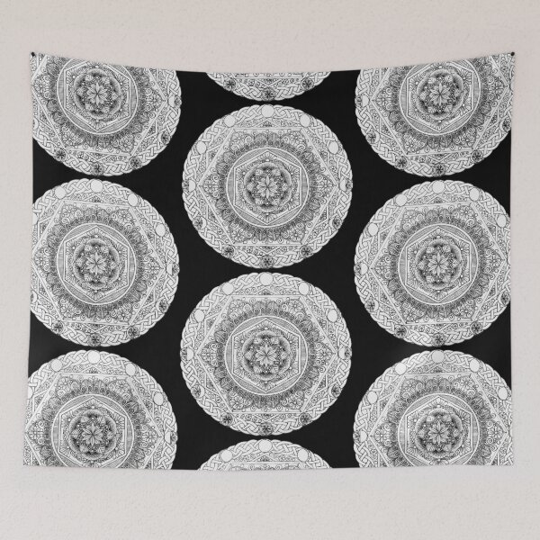 Item preview, Hand drawn mandala - Celtic moon phases  designed and sold by Augras-art.