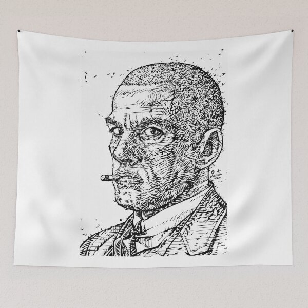 Item preview, VLADIMIR MAYAKOVSKY ink portrait.1 designed and sold by lautir.