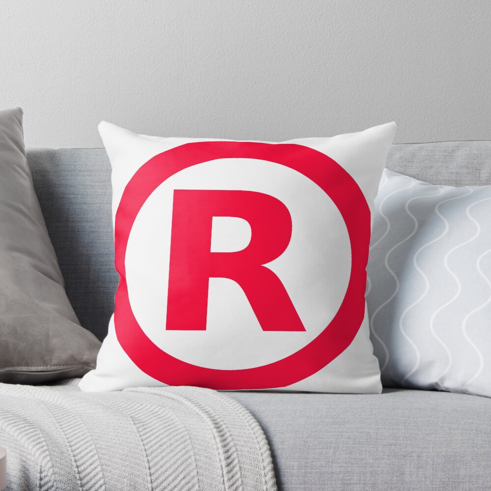 Trademark Red Reserved Throw Pillow