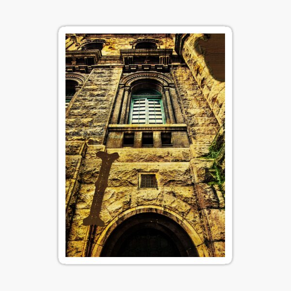 Grungy Melbourne Australia Alphabet Letter I Royal Melbourne Institute of Technology Sticker