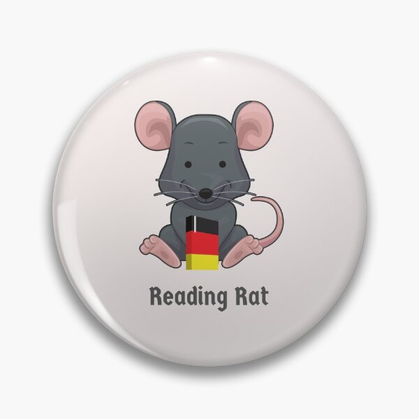 Item preview, Leseratte Bookworm Reading Rat German Book Wordplay  designed and sold by Time4German.