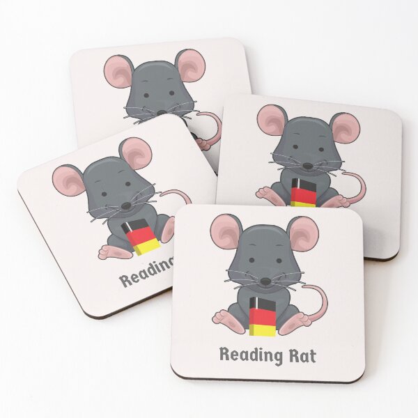 Item preview, Leseratte Bookworm Reading Rat German Book Wordplay  designed and sold by Time4German.