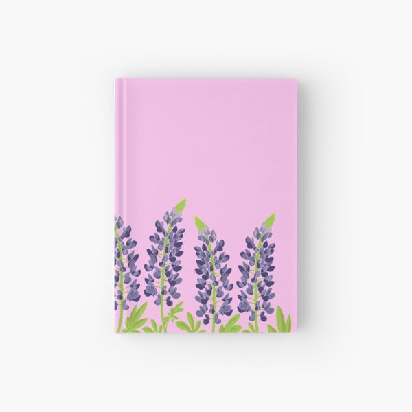 Texas Bluebonnet Flowers - Purple Floral Artwork Hardcover Journal