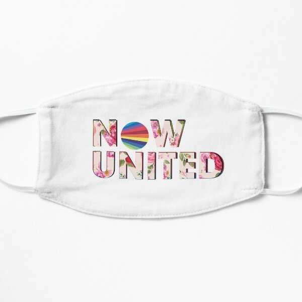 Pink Love Now United Floral Edit Logo Flat Mask