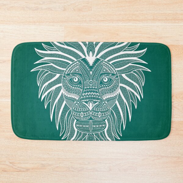 Item preview, Dark Green Lion, Green Edition Zen Tangle Art Style of Lion designed and sold by etoide.