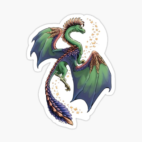 "Dragon of Summer" floating version Sticker