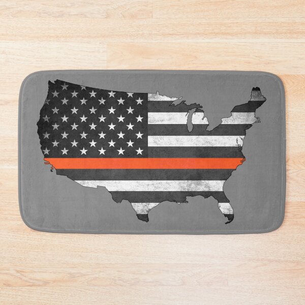 Item preview, United States Silhouette Thin Orange Line designed and sold by Robjohnsilvers.