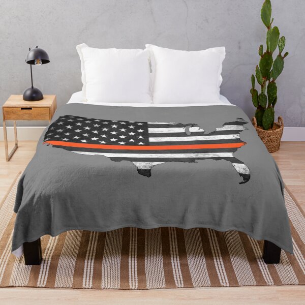 Item preview, United States Silhouette Thin Orange Line designed and sold by Robjohnsilvers.
